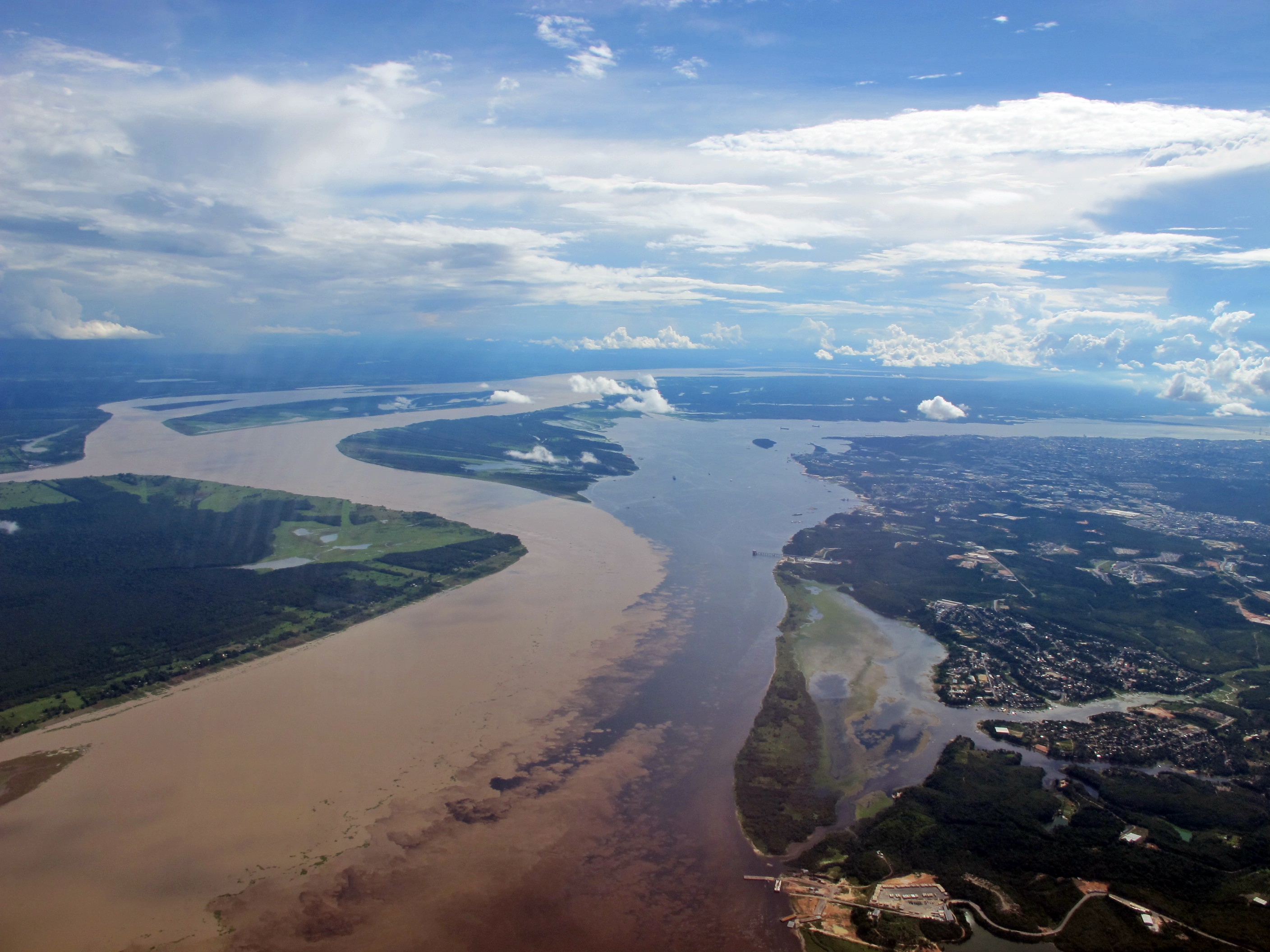 is the capital city of the state of Amazonas in the North Region of Brazil. It is situated near the confluence of the Negro and Solimões rivers.
